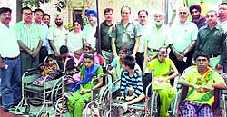 A programme organised for the differently abled at Ek Jot Viklang School in Ludhiana