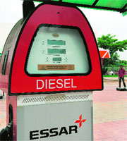 A closed Essar petrol pump near Dholka town, some 30 km from Ahmedabad.