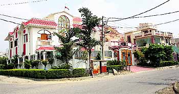 Cost of development: Prices in developed pockets like this one in Sector- 14 are among the highest in the city