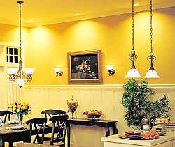 Right lighting can enhance the other decor elements so choose your fixtures carefully