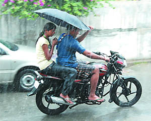 Saturday morning turned pleasant after a heavy downpour was reported in some parts of the city. While areas like Panchvati Nagar, Vishal Nagar, Amrik Singh Road experienced only light showers, in areas such as Model Town and bus stand, it rained cats and dogs.
