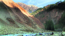 The proposed site of the 180-MW Bajoli-Holi Hydroelectric Project.