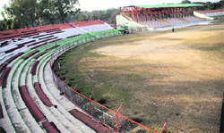 Cricketers have to rely on the multi-purpose MA stadium in the absence of a cricket stadium in the Jammu region. A file photo
