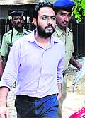 Convict Minkle Bajaj at the district courts in Chandigarh on Tuesday