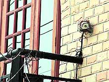 A CCTV camera installed outside a house at Master Tara Singh Nagar in Jalandhar