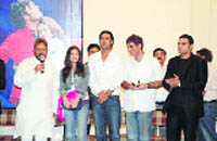 A file photo of Rajesh Khanna while promoting a movie in Ludhiana.