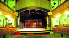 An inside view of the Gaiety Theatre in Shimla.