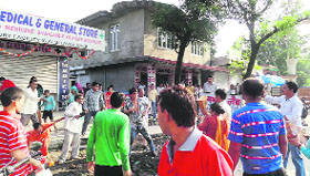 The scene of the clash at the DRPGMC, Tanda, on Thursday.