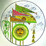 The logo of the historic Minjar fair of Chamba.