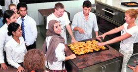 Foreign students interact with Indian counterparts at the CT Group of Institutions in Jalandhar.
