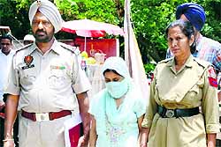 The accused in police custody in Ludhiana on Friday