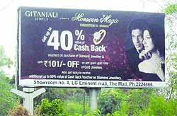 Scores of hoardings have been installed in areas which come under the jurisdiction of Amrisar Improvement Trust. The legality of these hoardings is under doubt