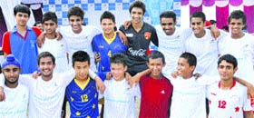 Players selected for the Bajaj Allianz Junior Football Camp-Season III at the Football Stadium, Sector 17, Chandigarh, on Saturday