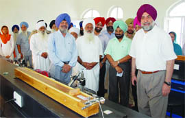 Chief Information Commissioner Ramesh Inder Singh at Baba Gurmukh Singh Uttam Singh Senior Secondary School on Saturday.