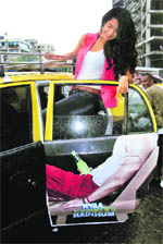 Sarah-Jane Dias at the promotion drive