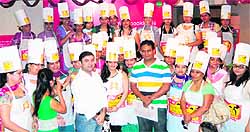 Participants at the auditions of Mallika-e-Kitchen in Amritsar on Sunday