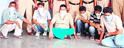 The six, who were nabbed with narcotics, in separate incidents in the police custody