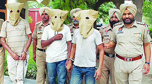 The three arrested in Amritsar on Monday. 