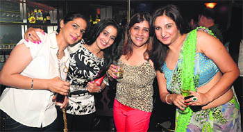 Ladies on a roll at 10 Downing Street, Hotel Altius, Chandigarh