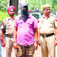 The accused in police custody in Amritsar on Thursday