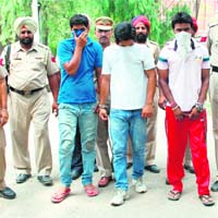 The accused in police custody in Amritsar on Thursday