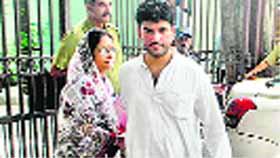 Rohit Shekhar with his mother Ujjawala Sharma