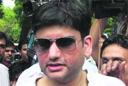 Rohit Shekhar outside the Delhi High Court on Friday.