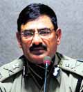 ID Bhandari, new DGP, addresses mediapersons in Shimla on Saturday.