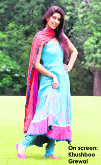 Khushboo Grewal is all smiles as she talks about her Punjabi movie Carry on Jatta