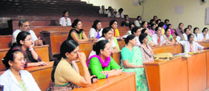 Gyneacologists at a meeting at PGIMS, Rohtak.
