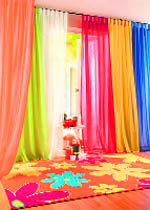 Colour code Curtains with patterns add 