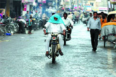 While the six-hour power shutdown threw normal life out of gear, city residents managed to cope with the heat better as the weather turned slightly pleasant after light showers soaked some parts of the city late in the afternoon.