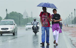 Delhiites enjoyed yet another rainy day on Wednesday.