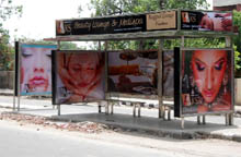 Apart from having global positioning system (GPS), the bus shelters (above) will also have a time-table listing the arrival and departure timings of the buses. 