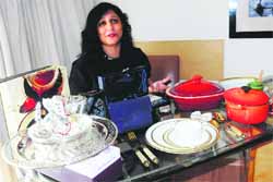 Ruchira Bose displays her luxe collection