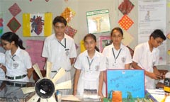 Students of the Delhi Public School showcase their projects during Kriti-2012, an exhibition held on the concluding day of the Environment Week in Bathinda on Saturday. A Tribune photograph