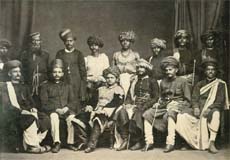 Prince of Bhavnagar and entourage from the album Chiefs and Representatives of India