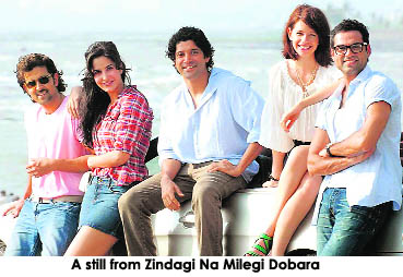 A still from Zindagi Na Milegi Dobara