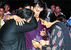 Relatives of Rajanpratap, who is feared drowned,break down in Ludhiana on Sunday