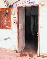 Toilets in a pathetic condition at Government Senior Secondary School, Bharat Nagar, in Ludhiana