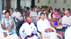 Participants at a seminar organised by the Women and Child Development Department, Haryana, at Gymkhana Club, Kurukshetra.