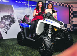 A terrain vehicle.