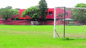 The well-maintained grounds at Sector 42