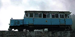 The Deluxe Rail Motor Car on the track in Shimla