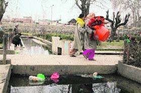 Official apathy coupled with callous attitude of locals has turned the once dazzling Sherbagh into a squalid cesspool