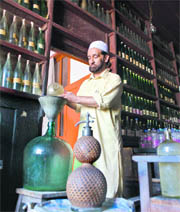 Its a one-man struggle for Azizullah Kozgar to preserve the dying art of making aromatic rosewater.