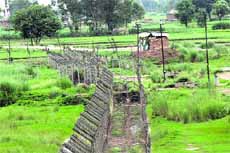 A view of the international border in Jammu region.