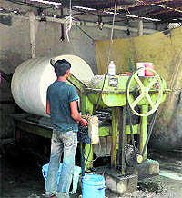 A dyeing unit in Ludhiana