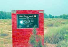 The 25 acres of land at Jodhpur Romana village where an international cricket stadium was to come up has not seen a brick being added to the envisaged project. 
