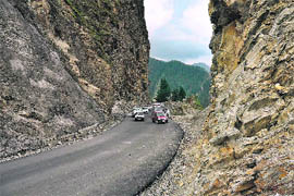 A stretch of Mughal Road. 